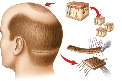 Современные методы пересадки волос
